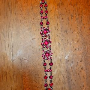 Vintage inspired rhinestone bracelet